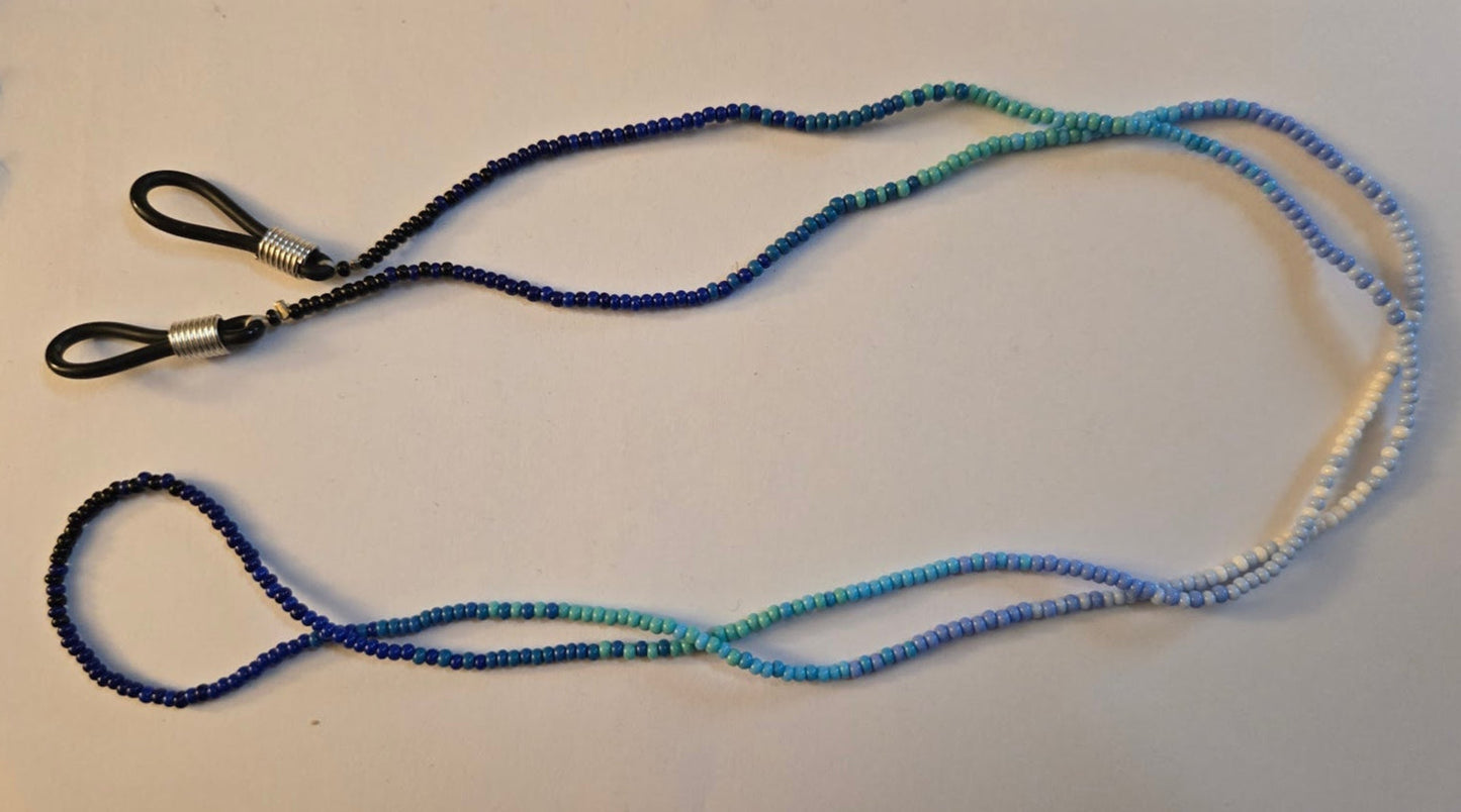Blue Beaded Sunglass Chain