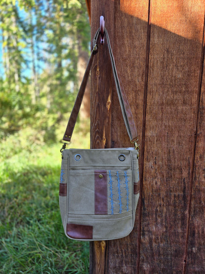 Barbed Wire Painted Bag
