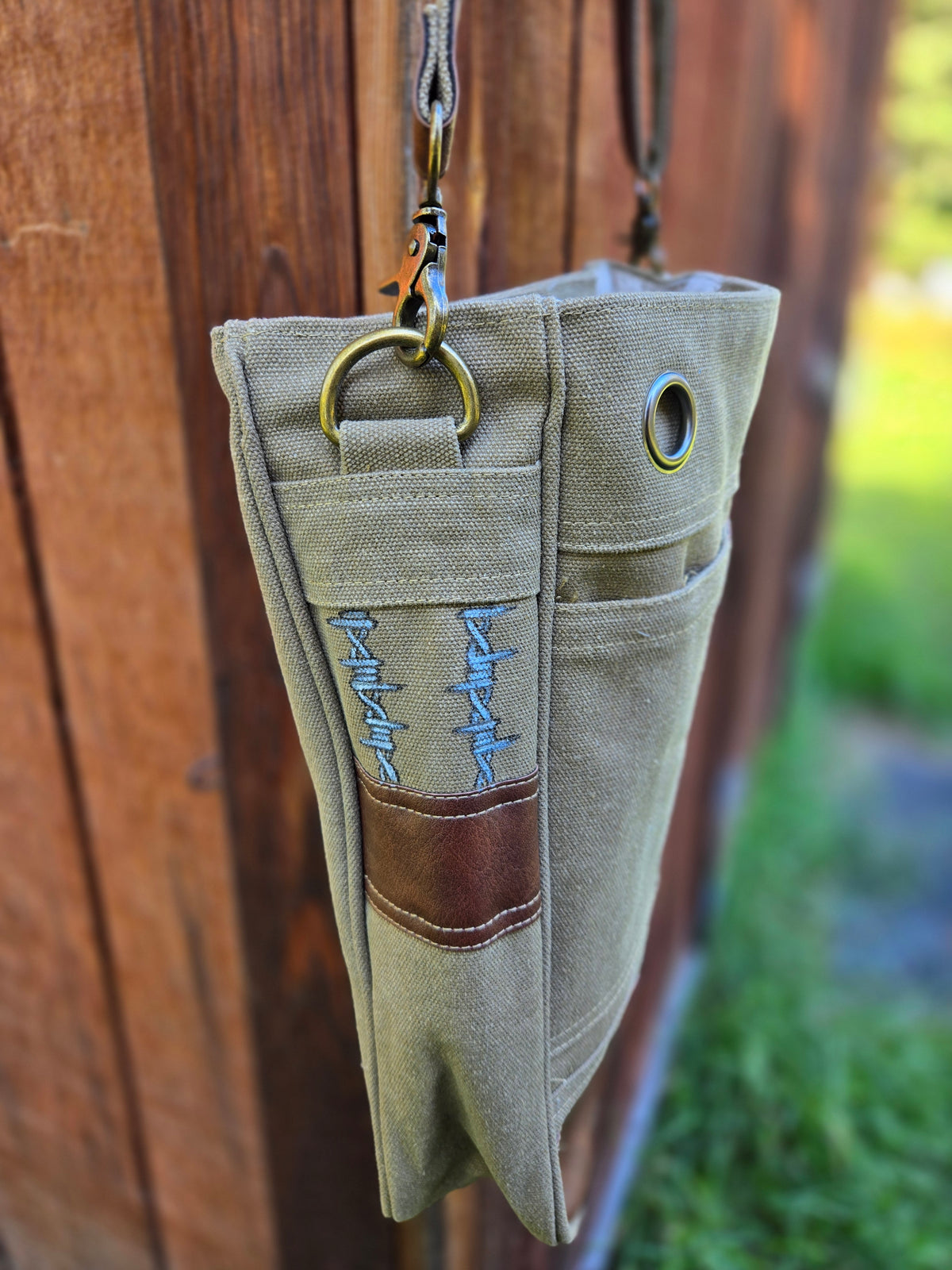 Barbed Wire Painted Bag