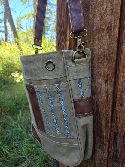 Barbed Wire Painted Bag