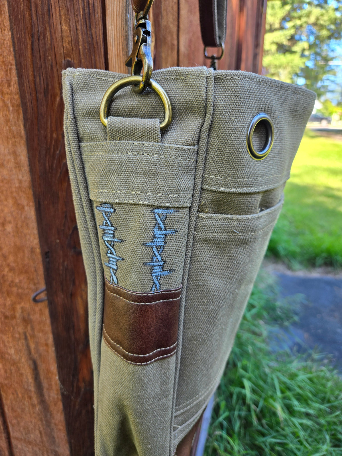 Barbed Wire Painted Bag