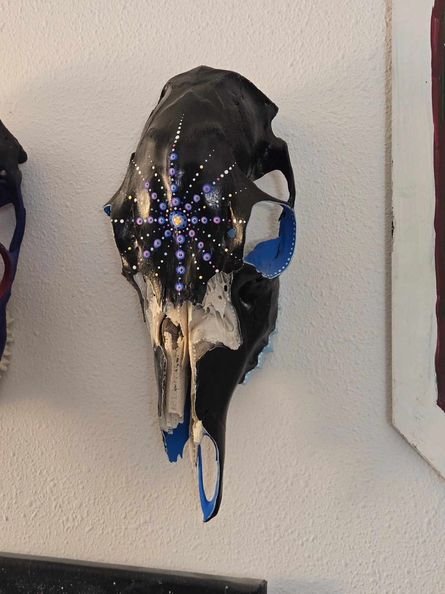 Lots o Dots Painted Skull