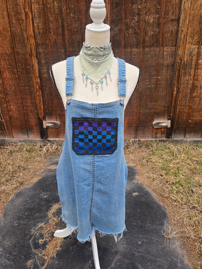 Who's Up For Checkers | Painted Jean Dress