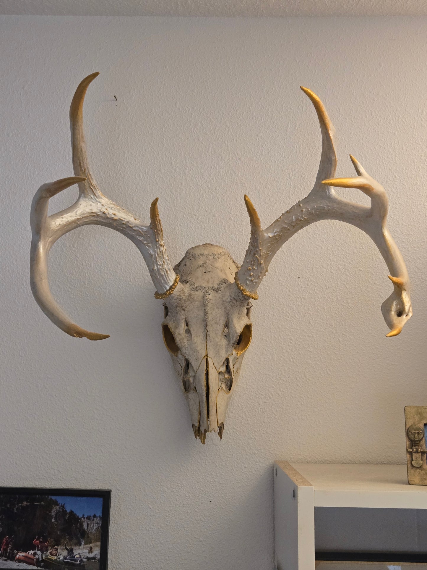Touch of Gold Painted Skull