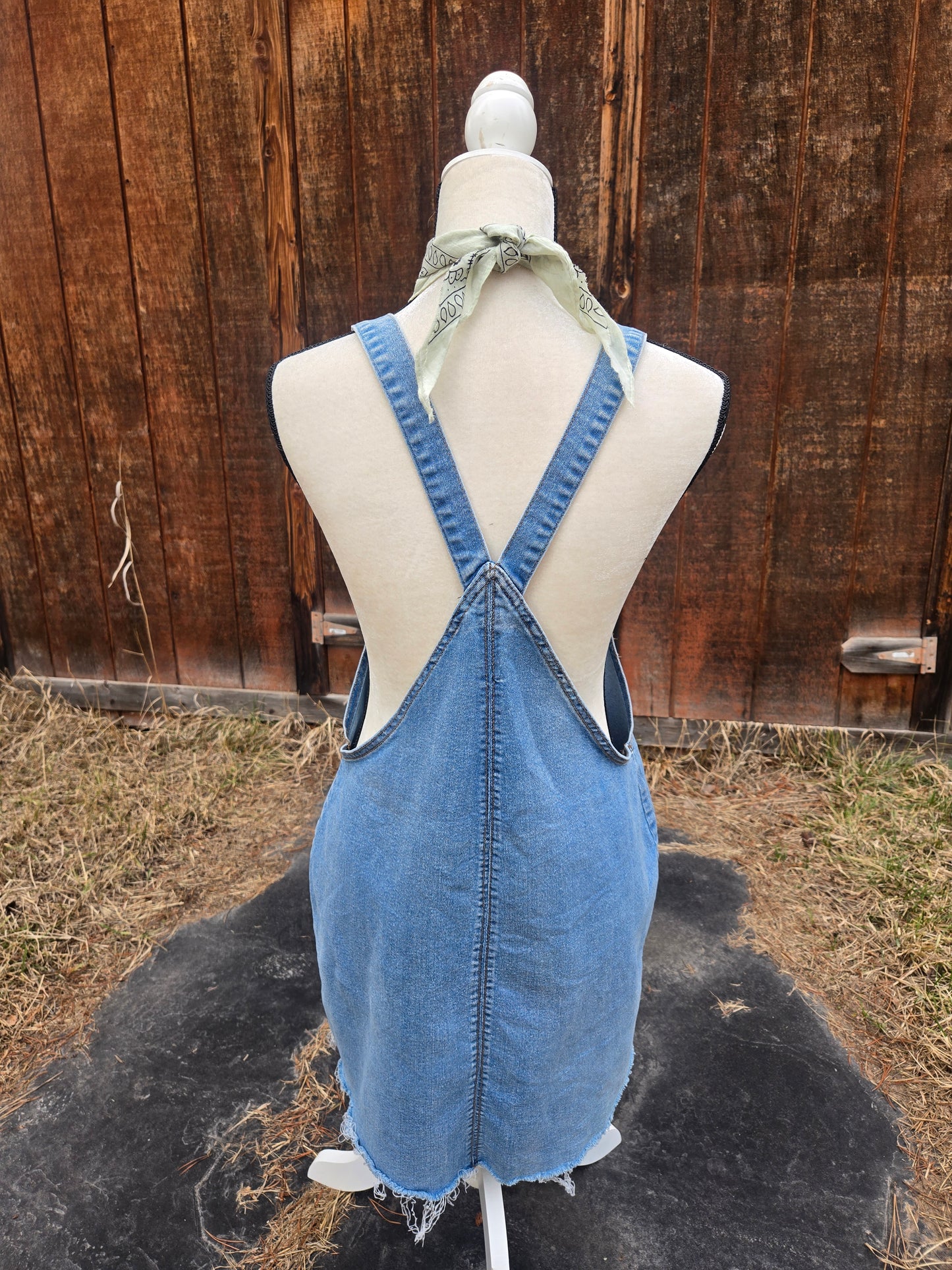 Who's Up For Checkers | Painted Jean Dress