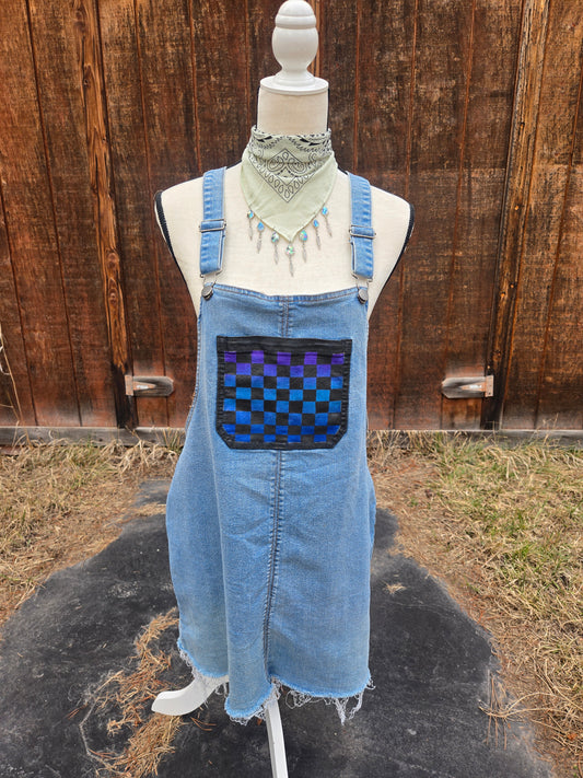 Who's Up For Checkers | Painted Jean Dress