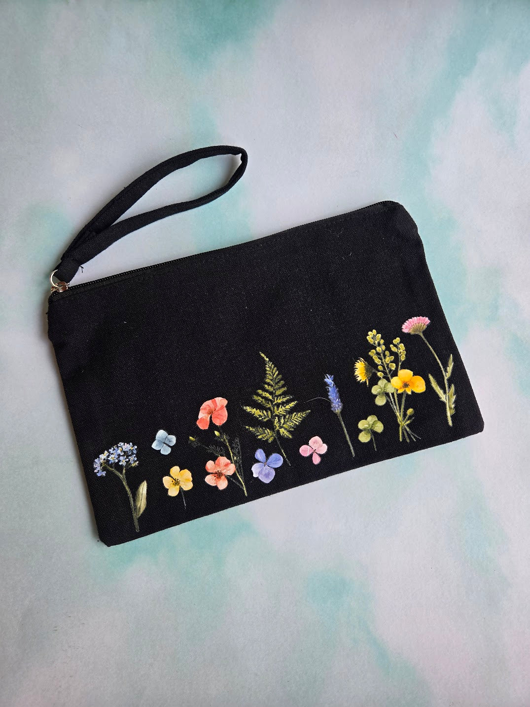 Leaf It Be Canvas Zipper Bag I