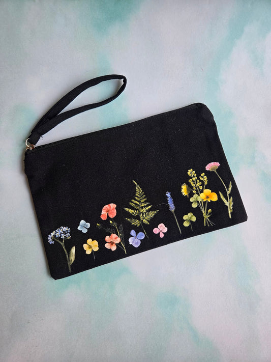 Leaf It Be Canvas Zipper Bag I