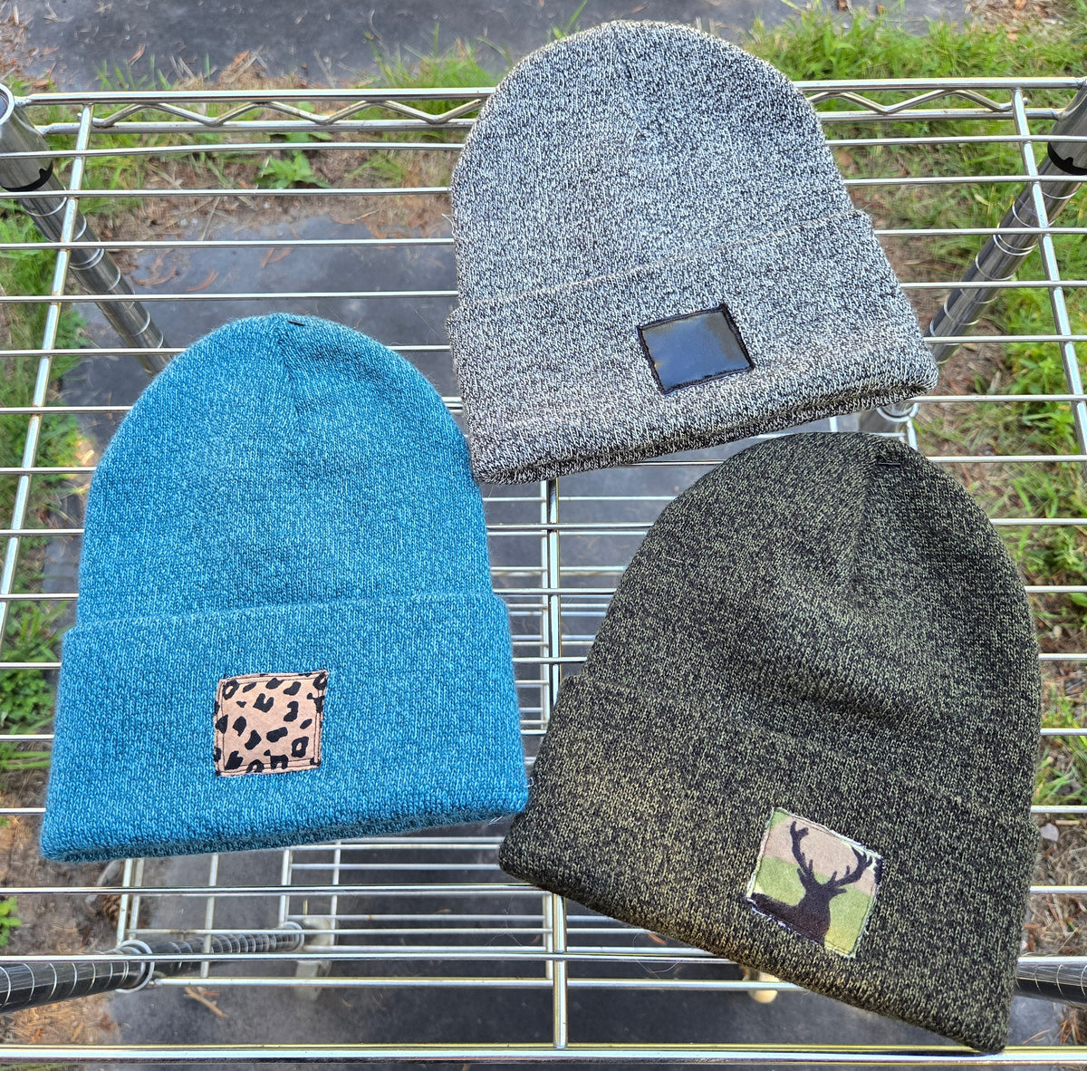 patchwork beanies