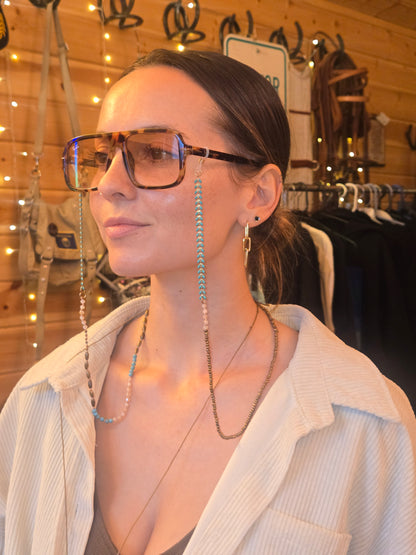Turquoise Beaded Sunglass Chain