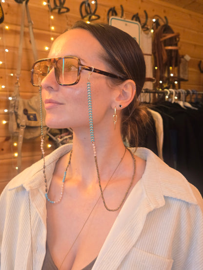 Turquoise Beaded Sunglass Chain