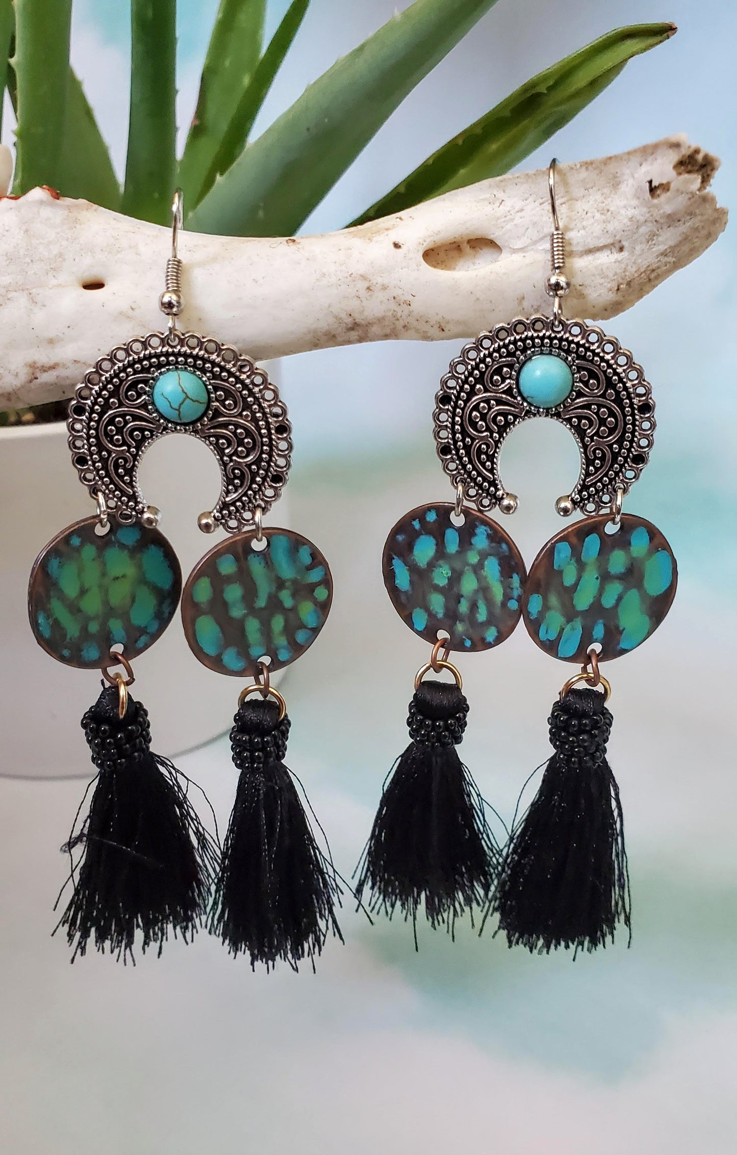 Turquoise Statement Earrings