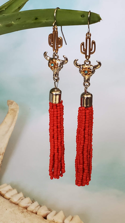 Wild West Beaded Earrings