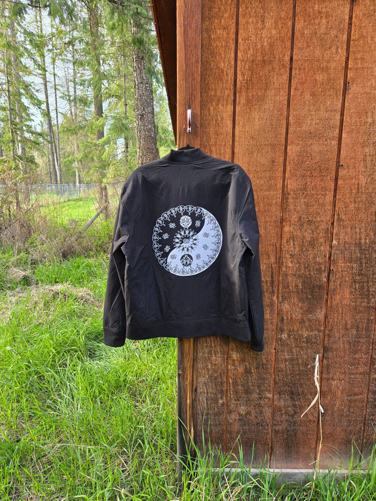 Yin Yang Bandana Bomber Jacket